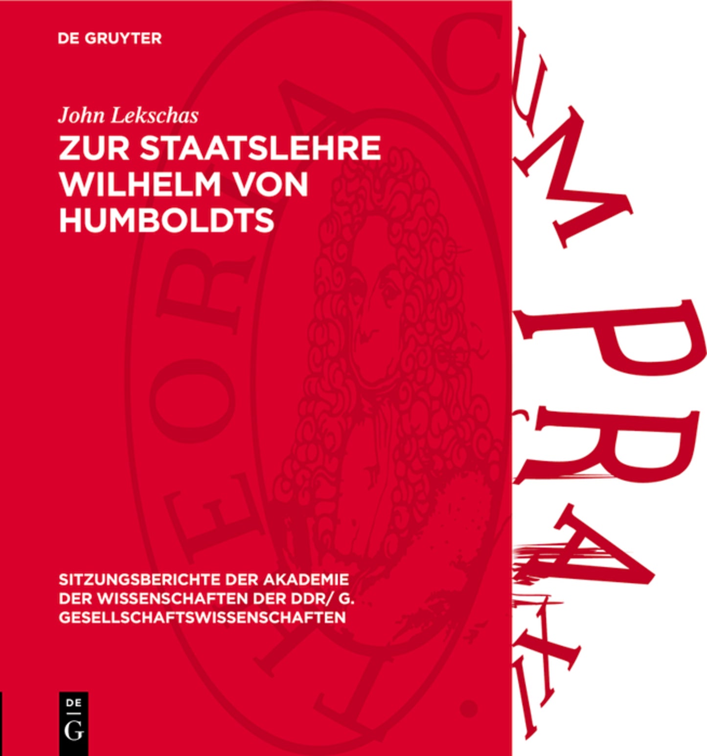 Zur Staatslehre Wilhelm von Humboldts