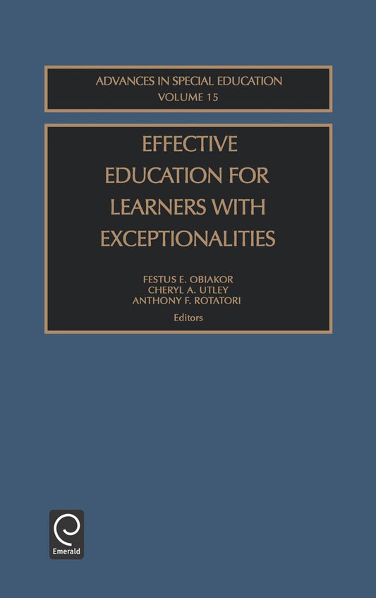 Effective Education for Learners with Exceptionalities