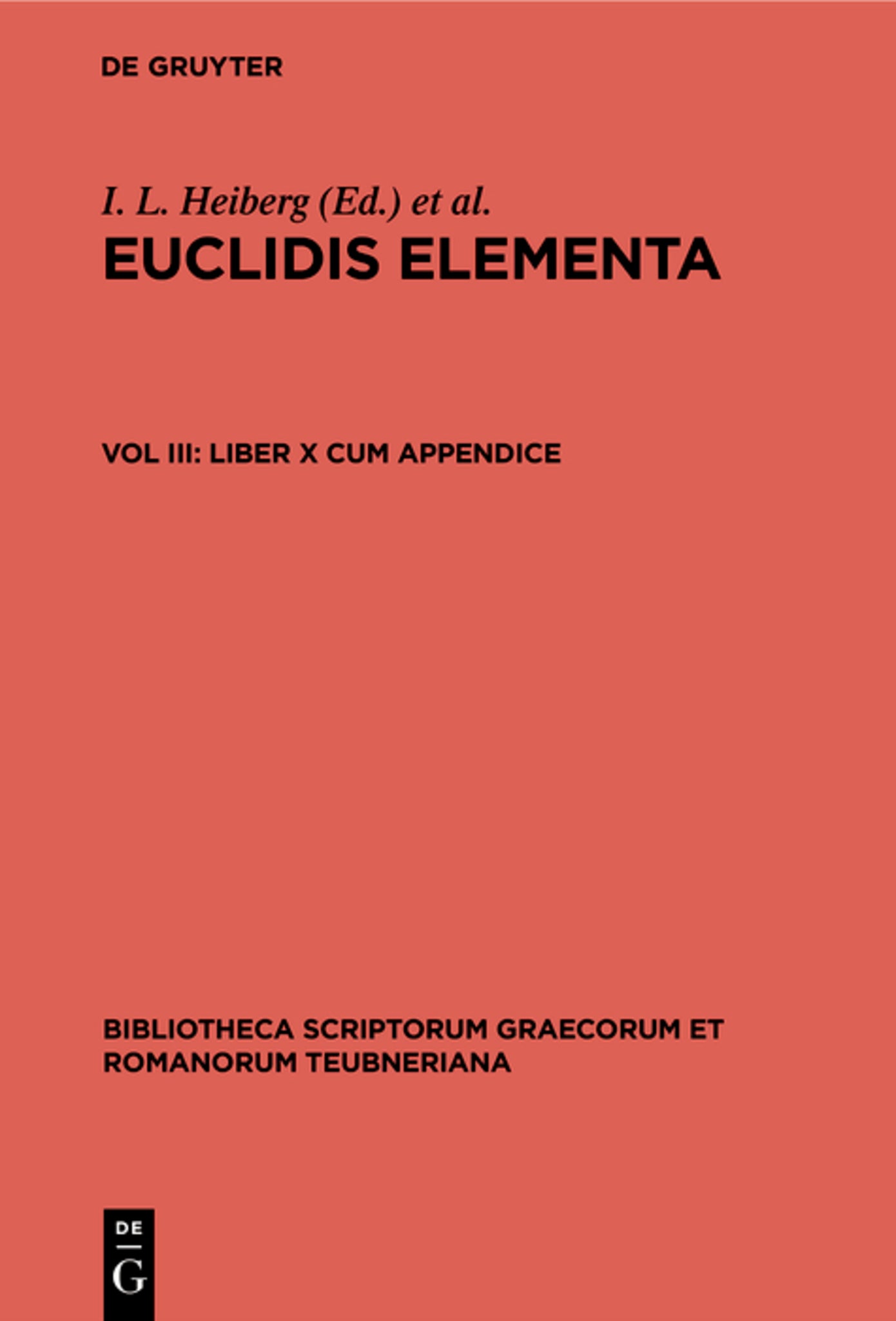 Cover image for Liber X cum appendice ISBN 9783112423271