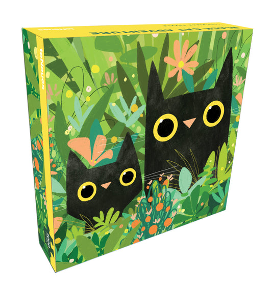 teNeues - 1,000 Piece Puzzle: Black Cat Adventure, 20 x 20" Puzzle, Includes a Full Color Poster Guide