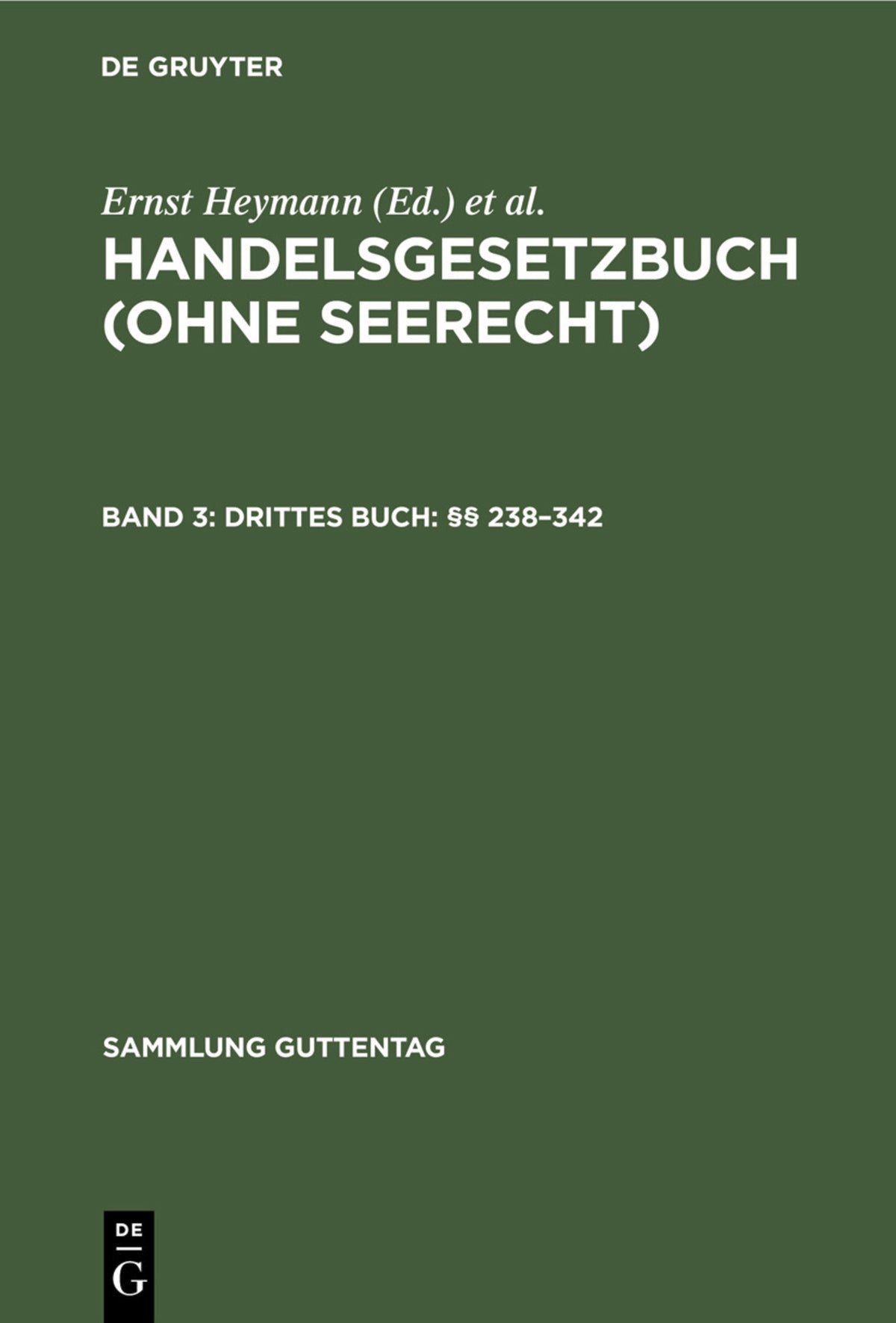 Drittes Buch: §§ 238–342