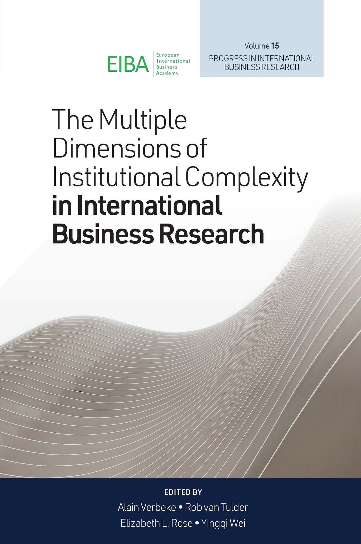 Cover image for The Multiple Dimensions of Institutional Complexity in International Business Research ISBN 9781800432451