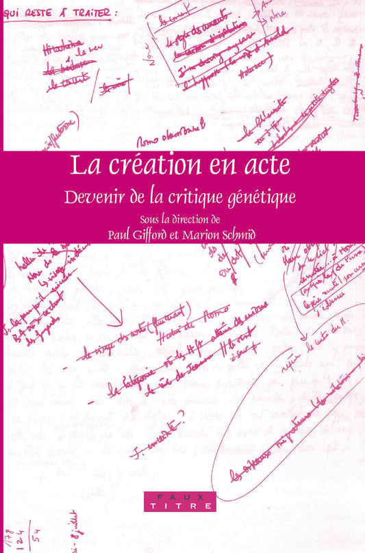 La création en acte