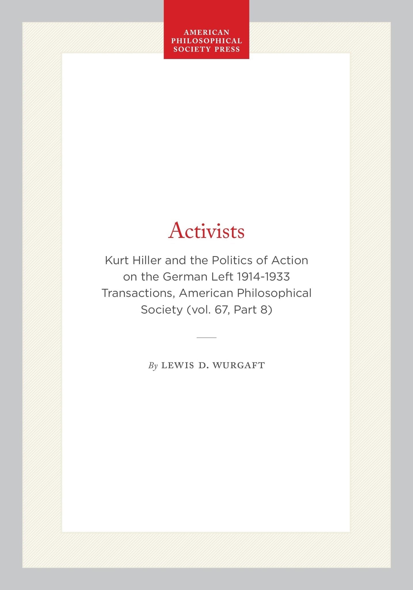 Cover image for Activists ISBN 9798893980097