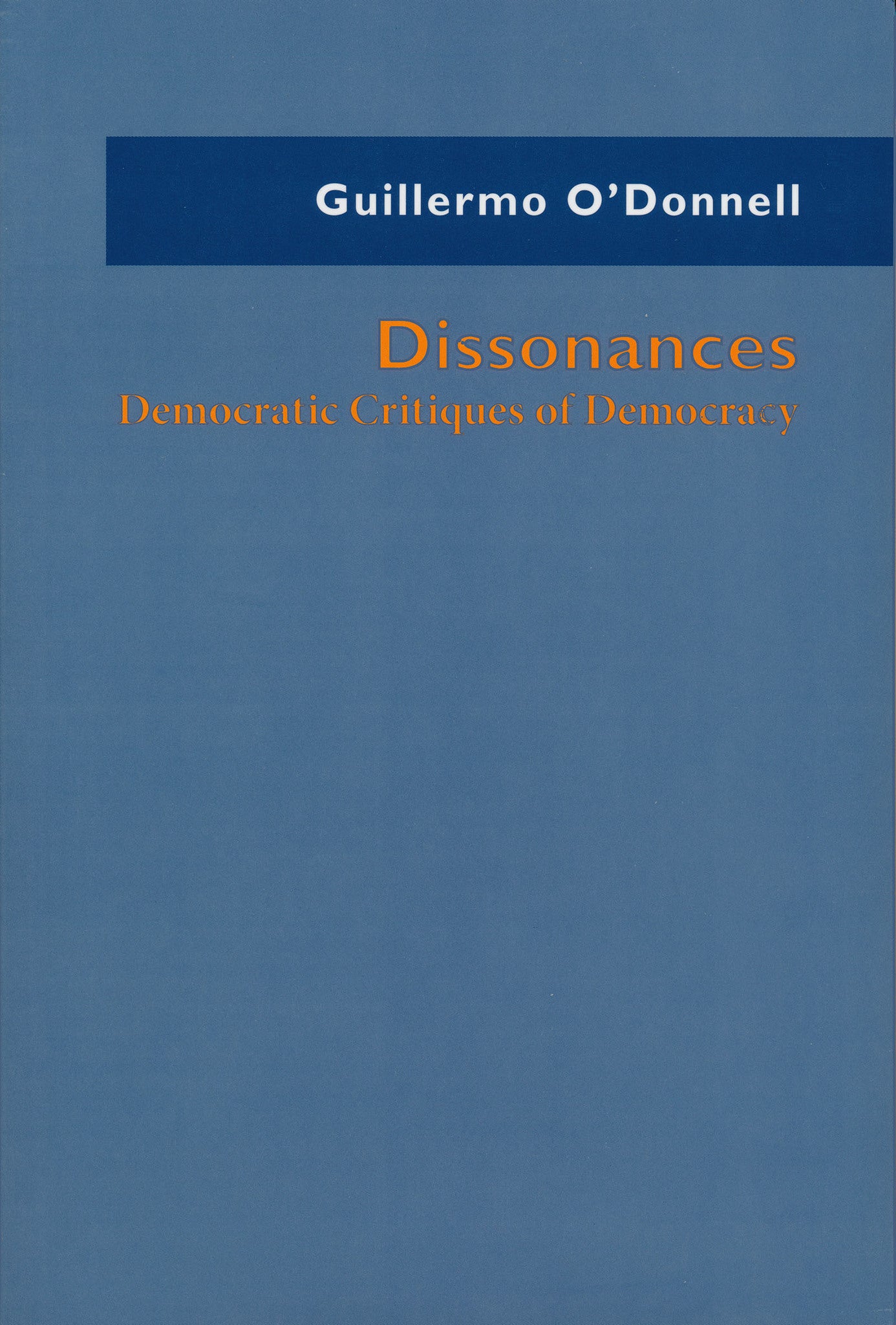 Cover image for Dissonances ISBN 9780268206062