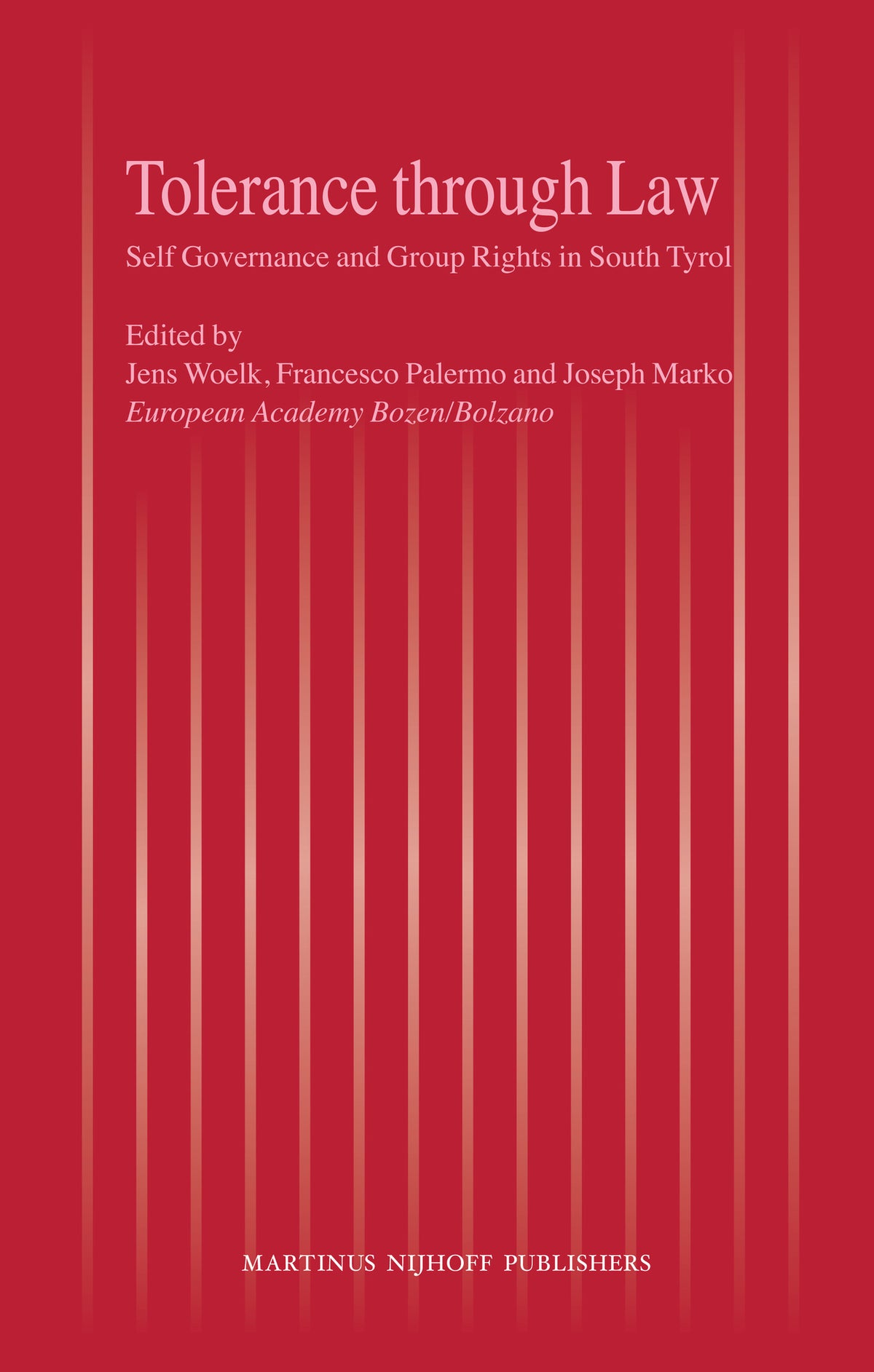 Cover image for Tolerance through Law ISBN 9789004163027