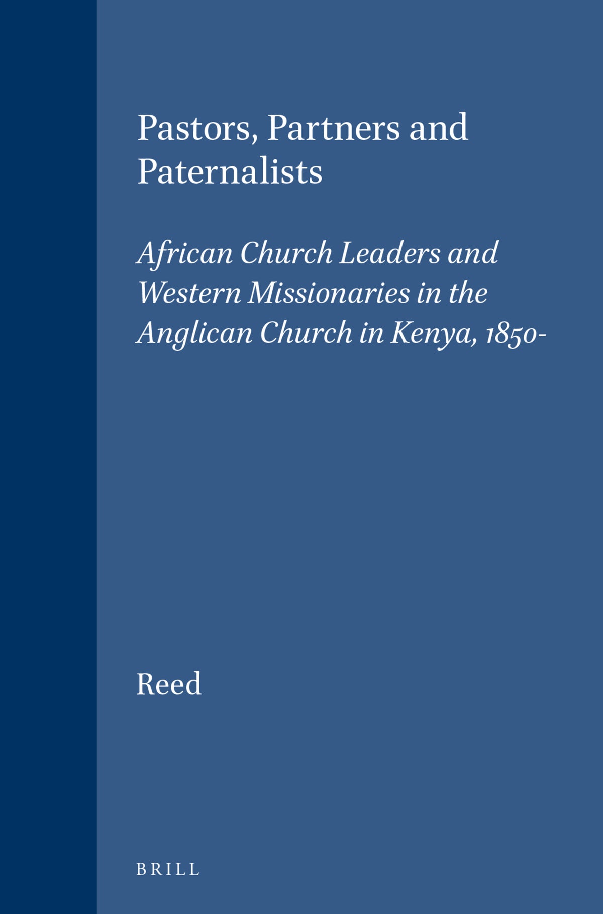 Cover image for Pastors, Partners and Paternalists ISBN 9789004106390
