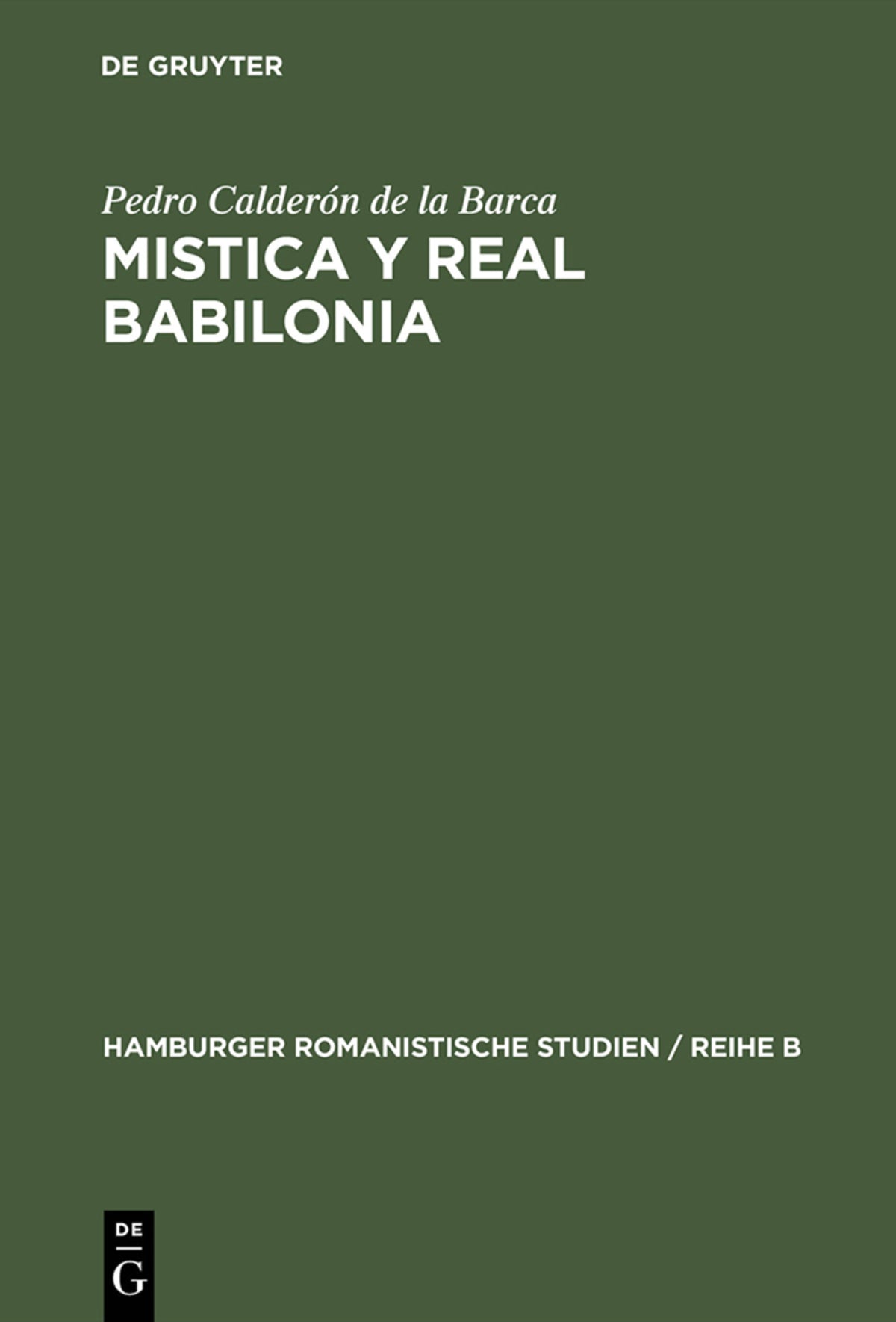 Cover image for Mistica y real Babilonia ISBN 9783110016536