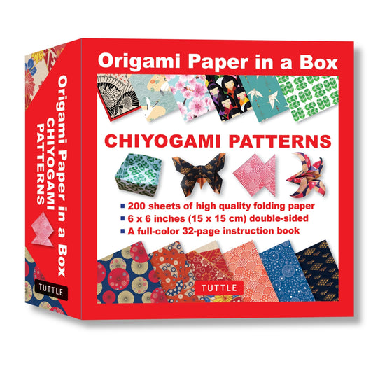 Origami Paper in a Box - Chiyogami Patterns