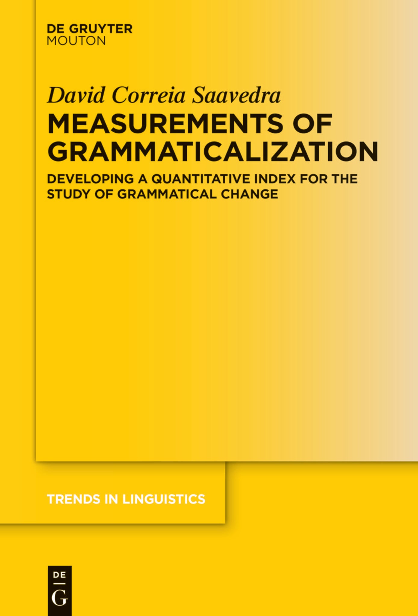 Cover image for Measurements of Grammaticalization ISBN 9783110752946