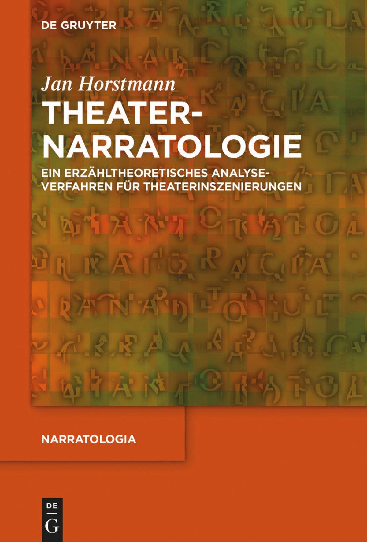 Cover image for Theaternarratologie ISBN 9783110709049