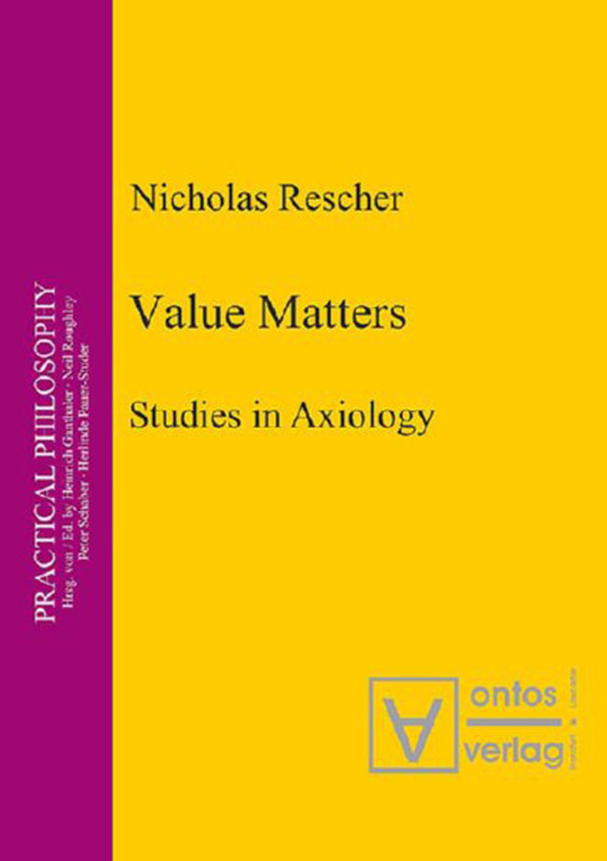 Cover image for Value Matters ISBN 9783110327410