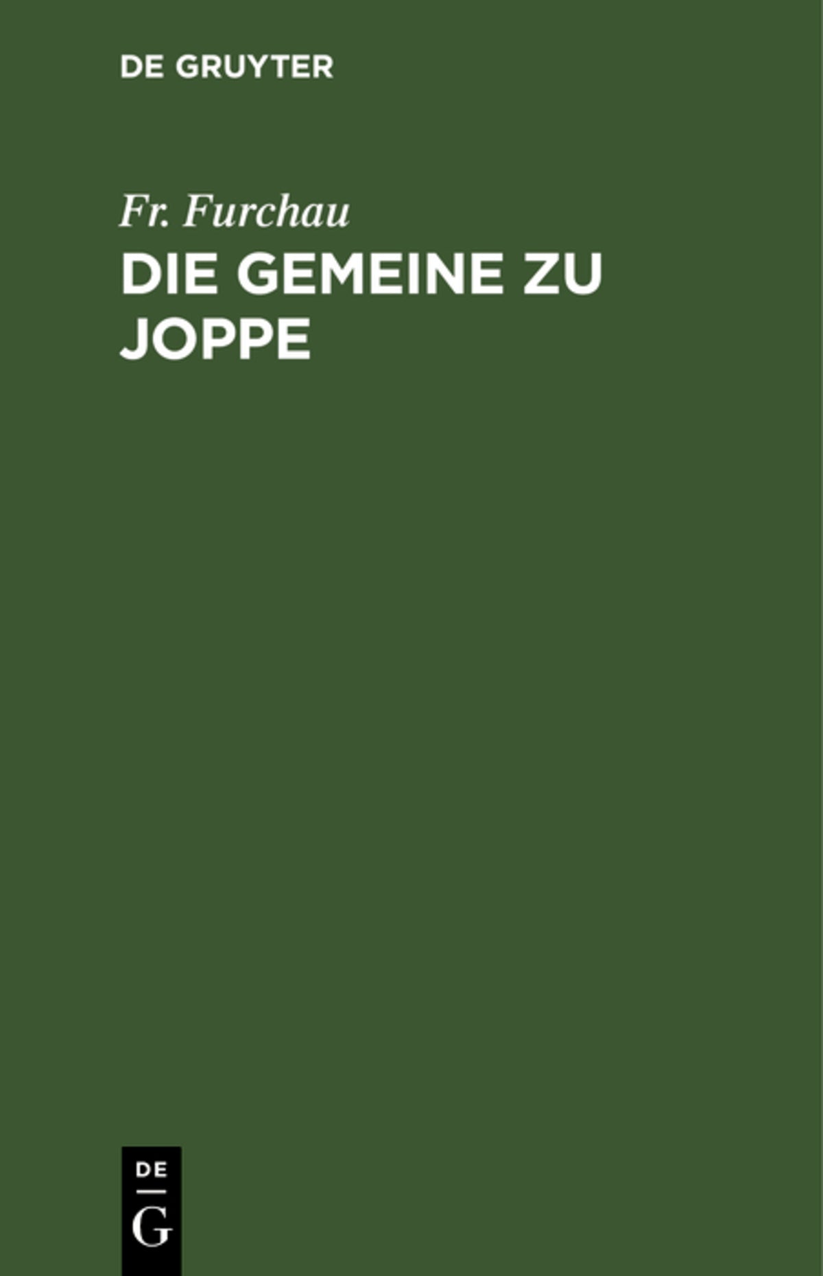 Die Gemeine zu Joppe