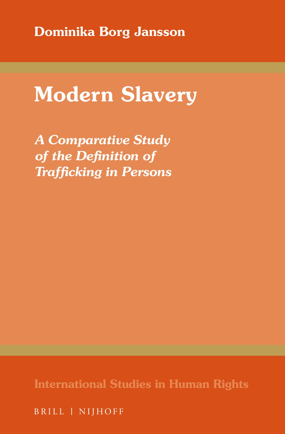 Cover image for Modern Slavery ISBN 9789004281066