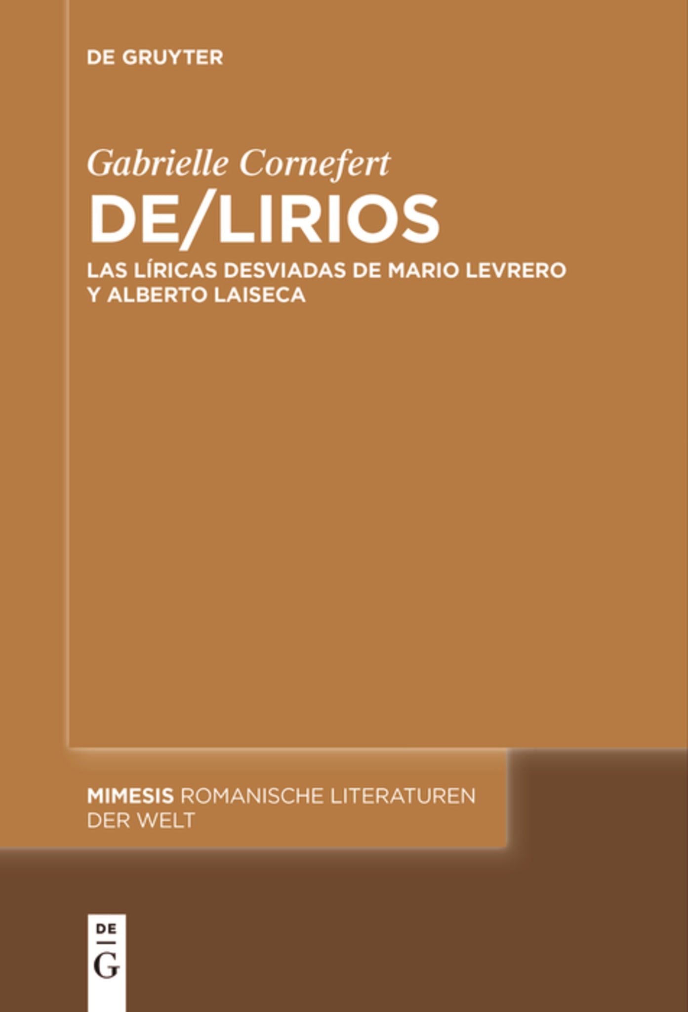 Cover image for De/lirios ISBN 9783111627908
