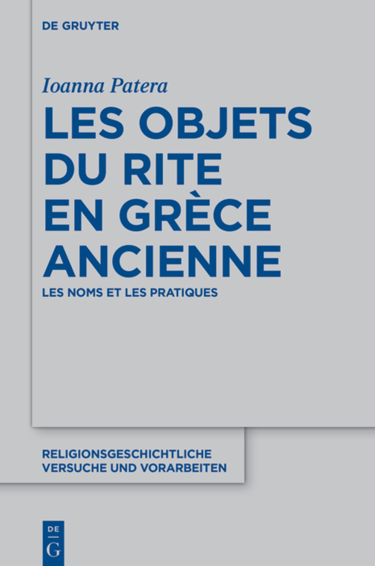 Cover image for Les objets du rite en Grèce ancienne ISBN
