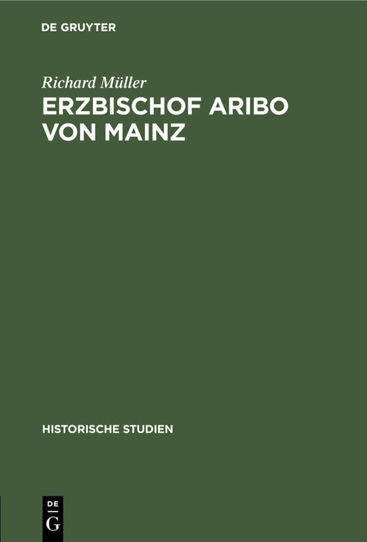 Erzbischof Aribo von Mainz