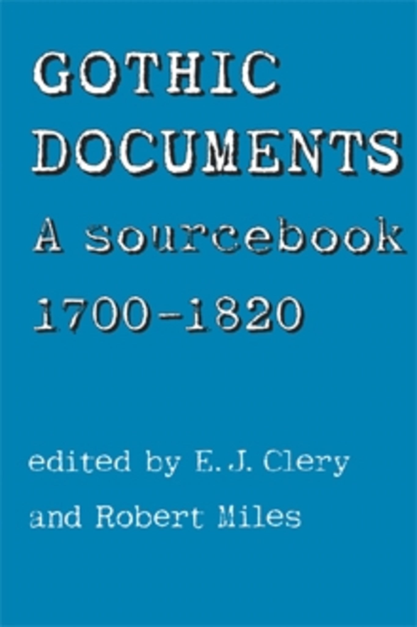 Cover image for Gothic Documents ISBN 9780719040276