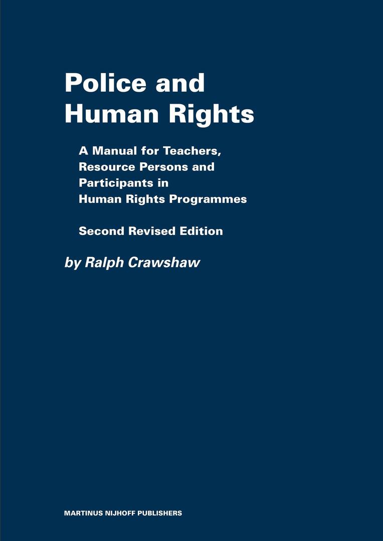 Cover image for Police and Human Rights ISBN 9789004163577
