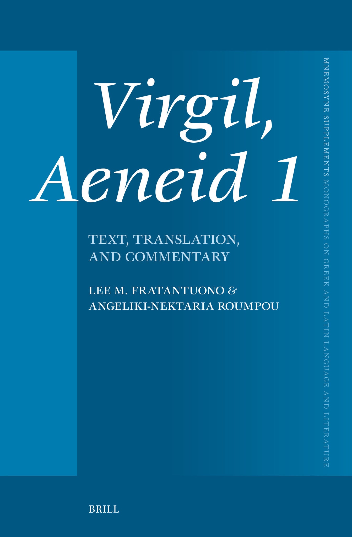 Cover image for Virgil, Aeneid 1 ISBN 9789004774124