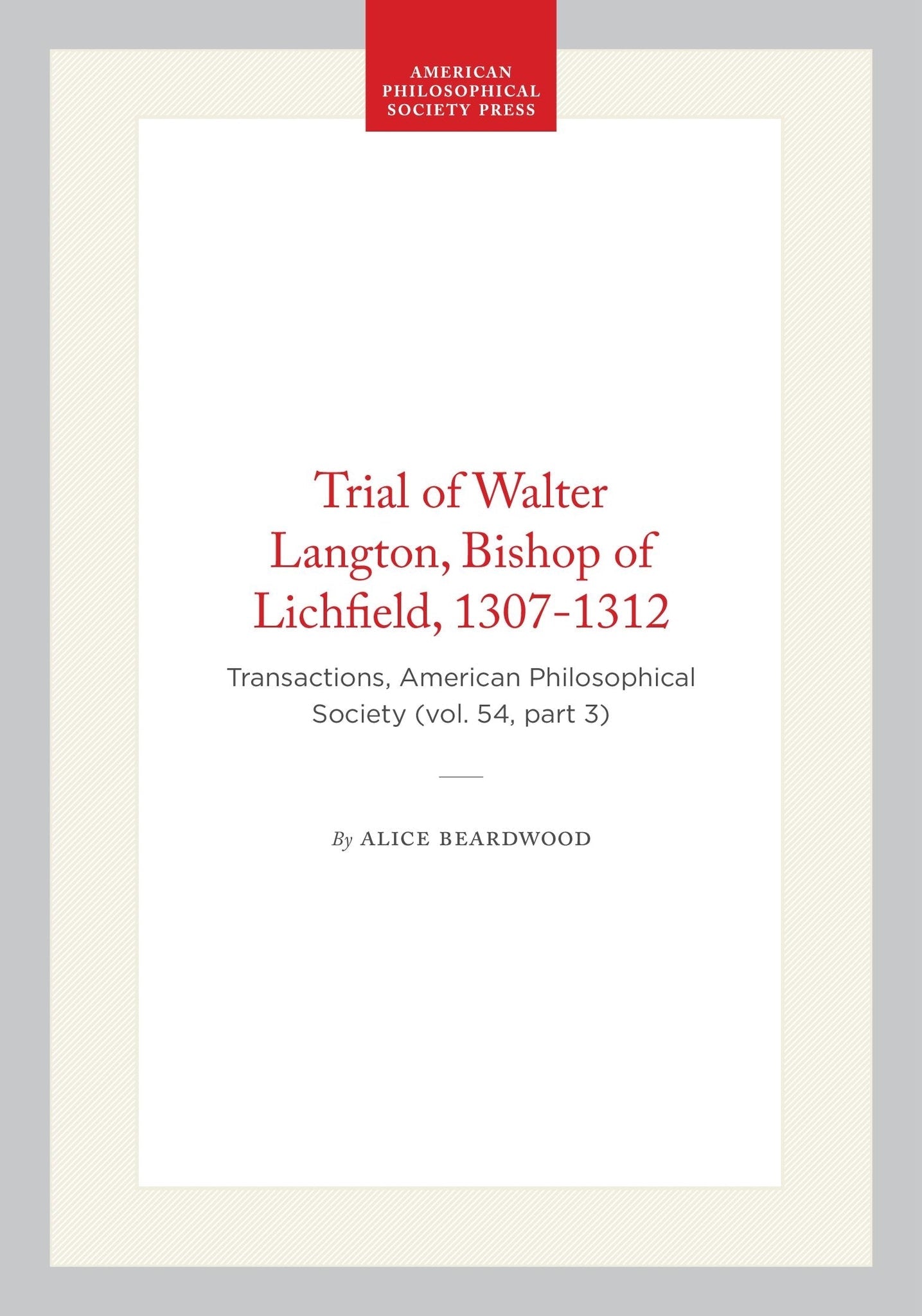 Trial of Walter Langton, Bishop of Lichfield, 1307-1312
