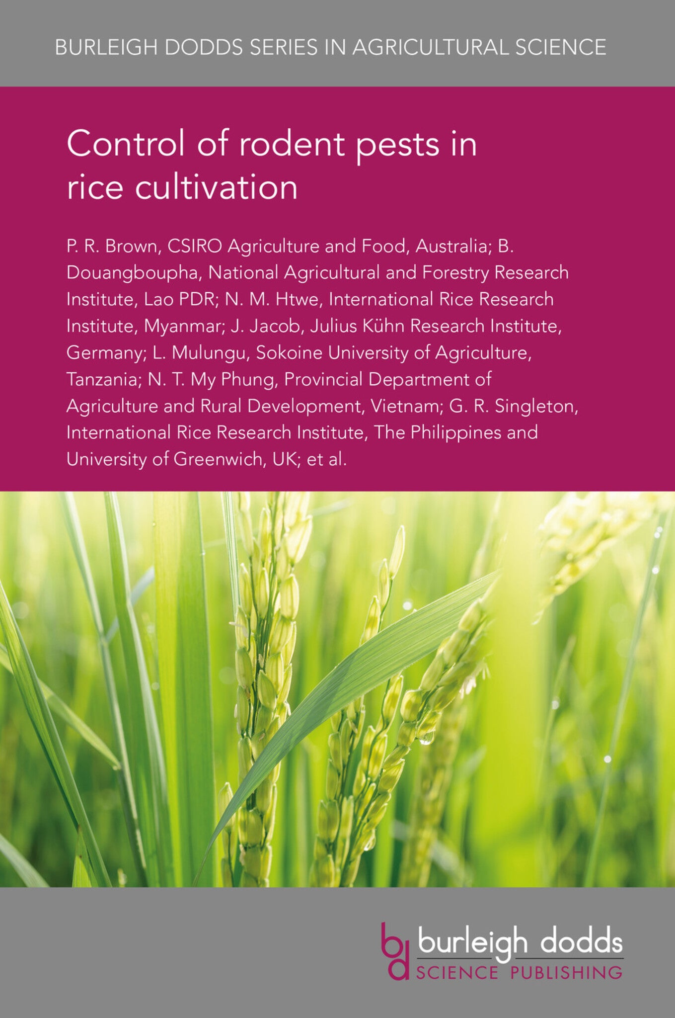 Cover image for Control of rodent pests in rice cultivation ISBN 9781838792480