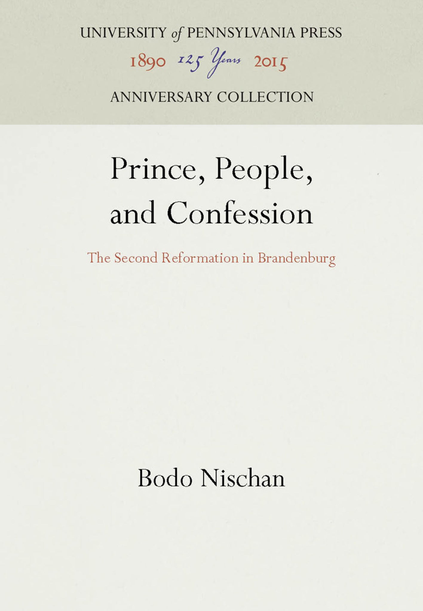 Cover image for Prince, People, and Confession ISBN 9780812232424