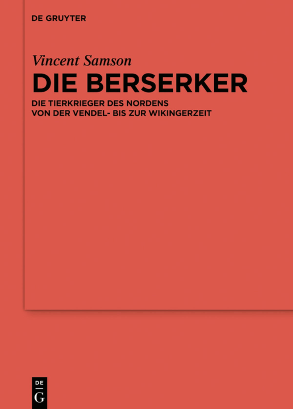 Cover image for Die Berserker ISBN 9783110332810