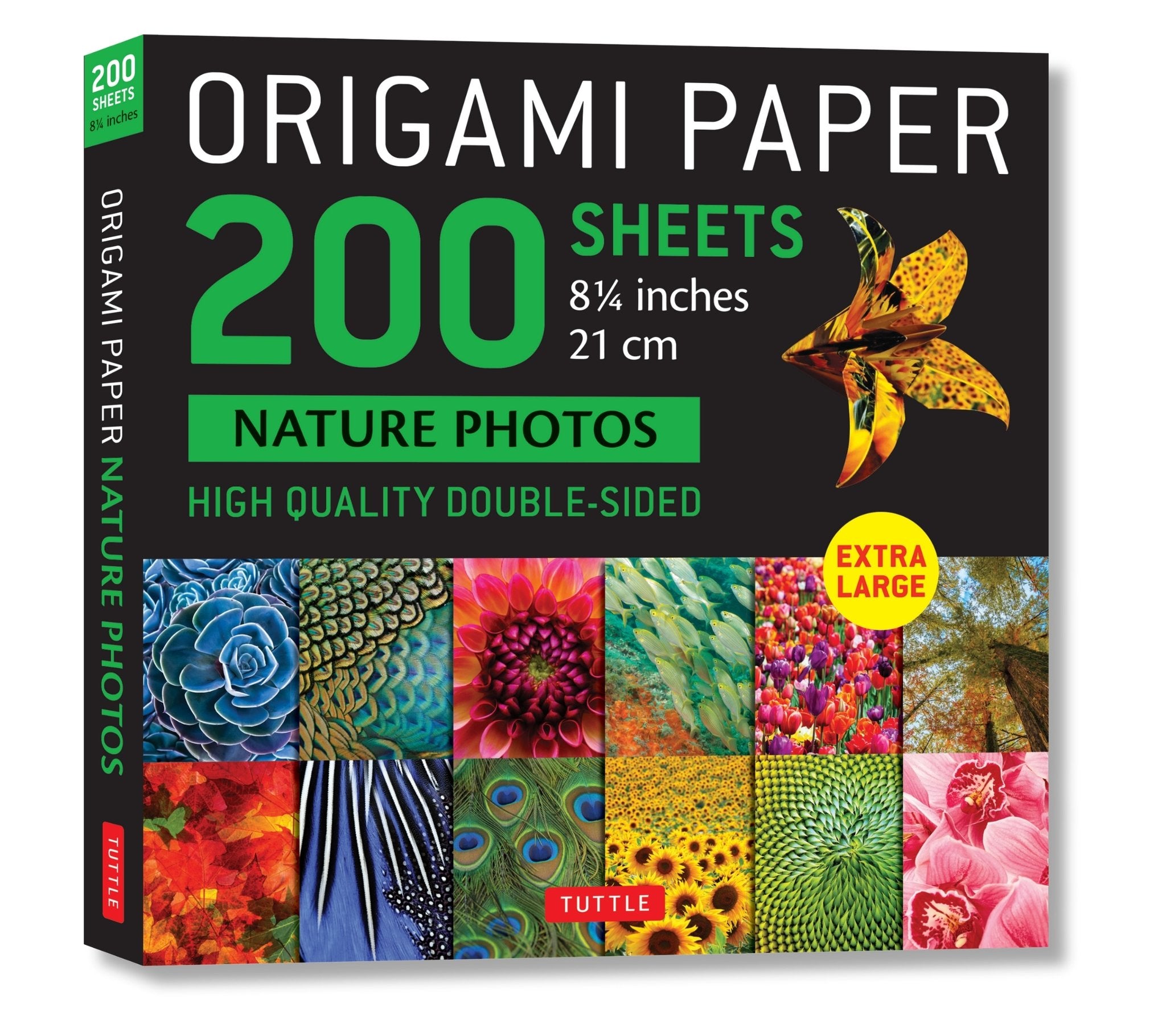 Cover image for Origami Paper 200 sheets Nature Photos 8 1/4" (21 cm) ISBN 9780804853682