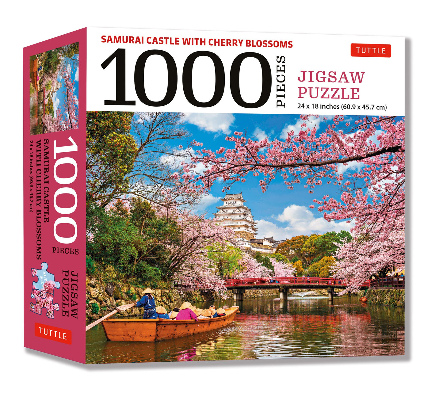 Cover image for Samurai Castle with Cherry Blossoms 1000 Piece Jigsaw Puzzle ISBN 9780804854146