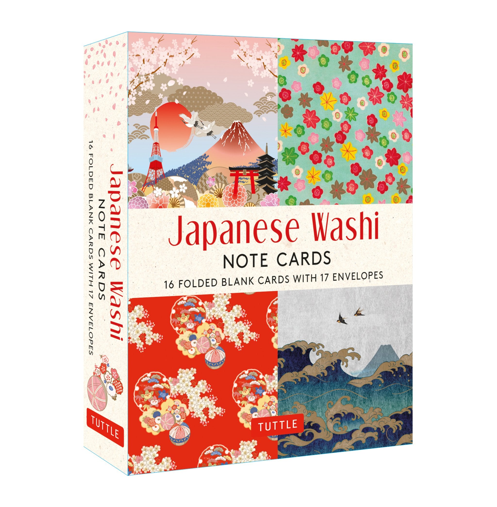 Cover image for Japanese Washi, 16 Note Cards ISBN 9780804852340