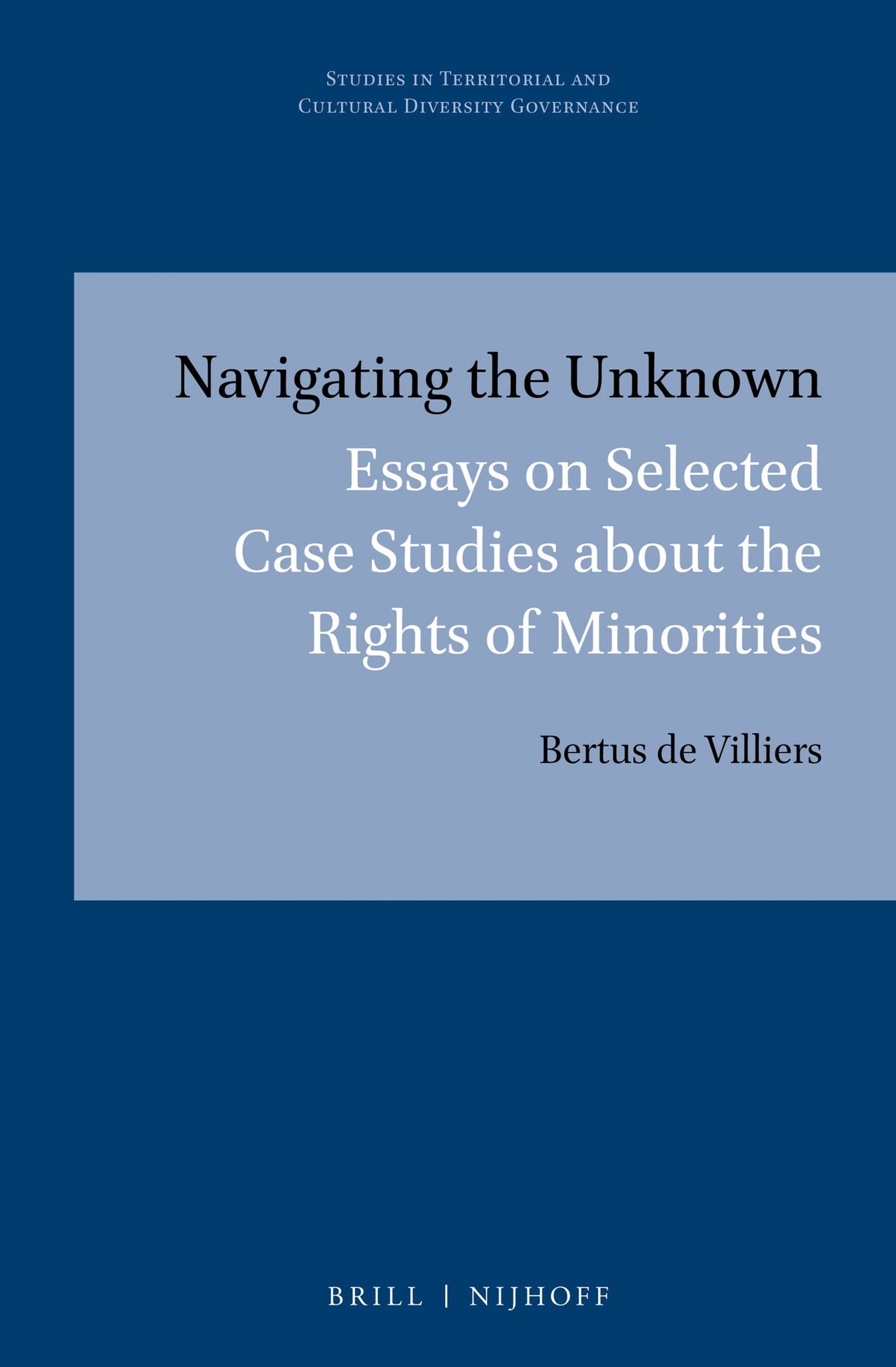 Cover image for Navigating the Unknown ISBN 9789004512108