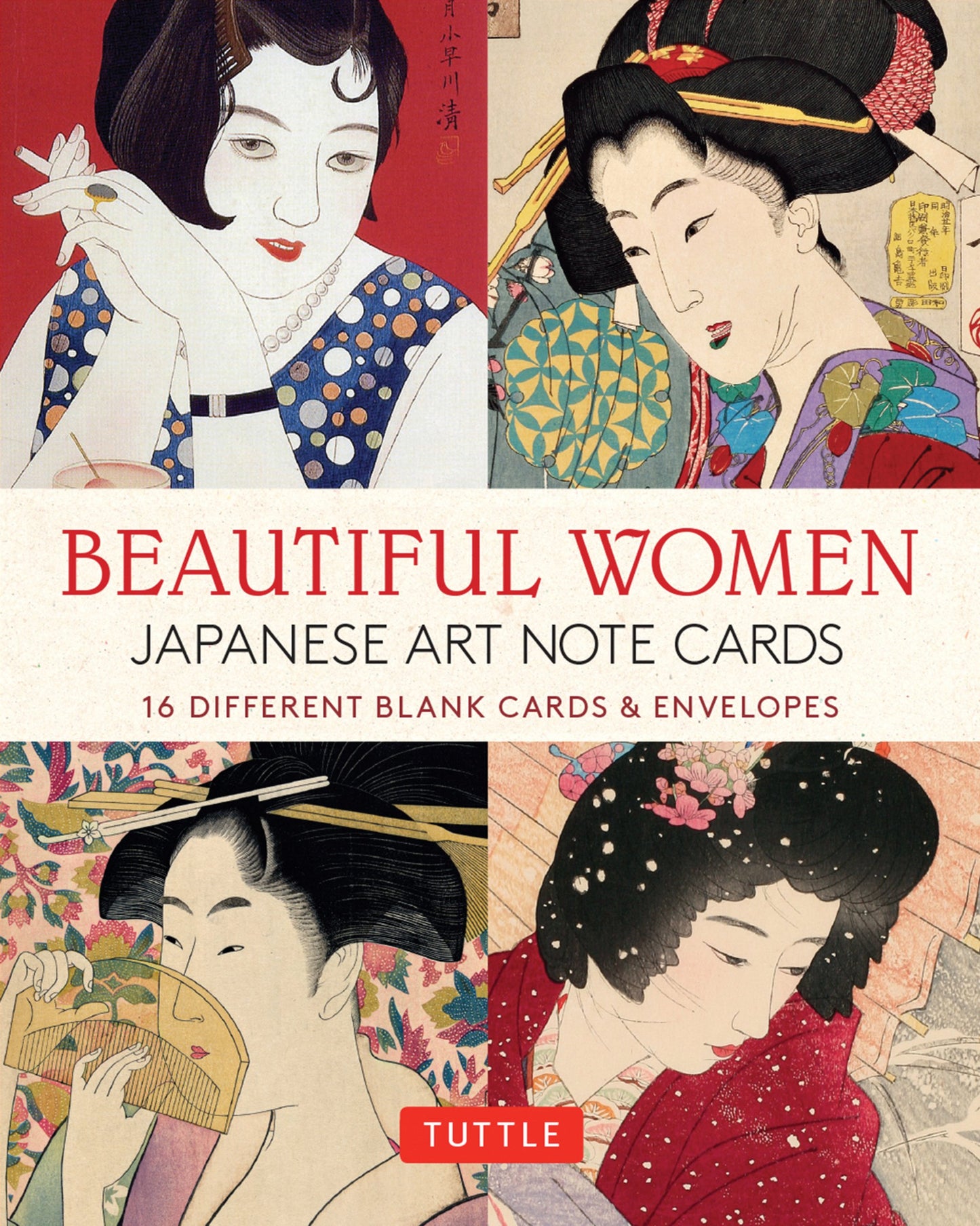 Cover image for Beautiful Women in Japanese Art, 16 Note Cards ISBN 9780804851992