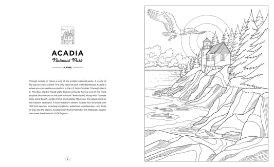 National Parks Coloring Book