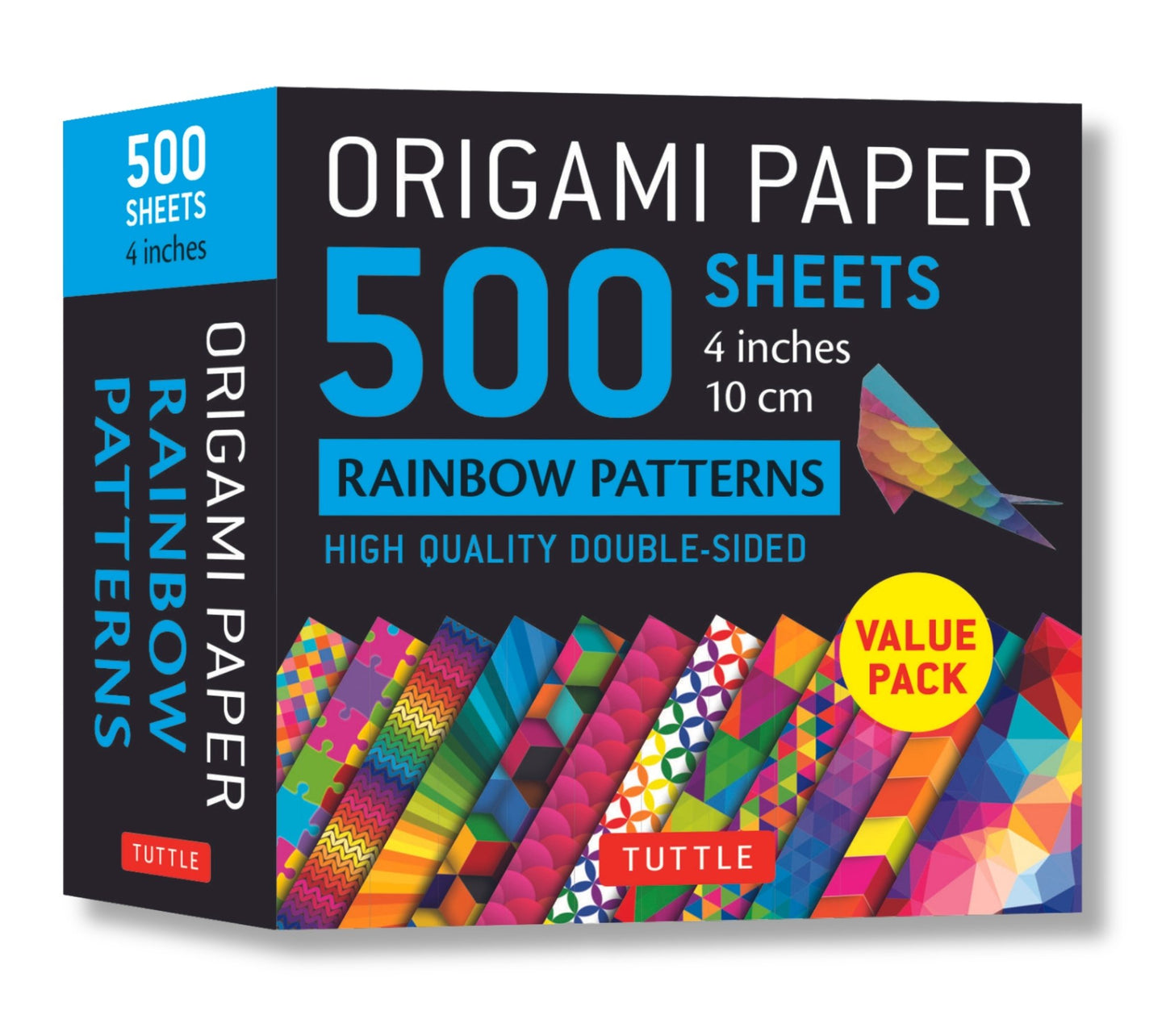 Cover image for Origami Paper 500 sheets Rainbow Patterns 4" (10 cm) ISBN 9780804853576