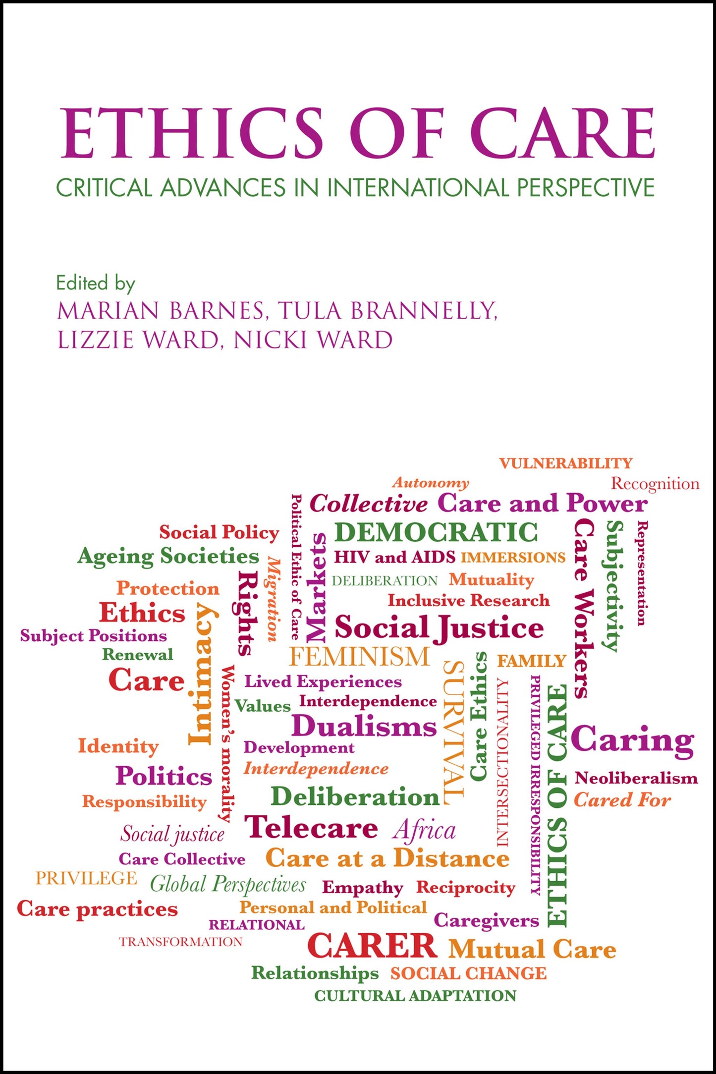 Cover image for Ethics of Care ISBN 9781447316541