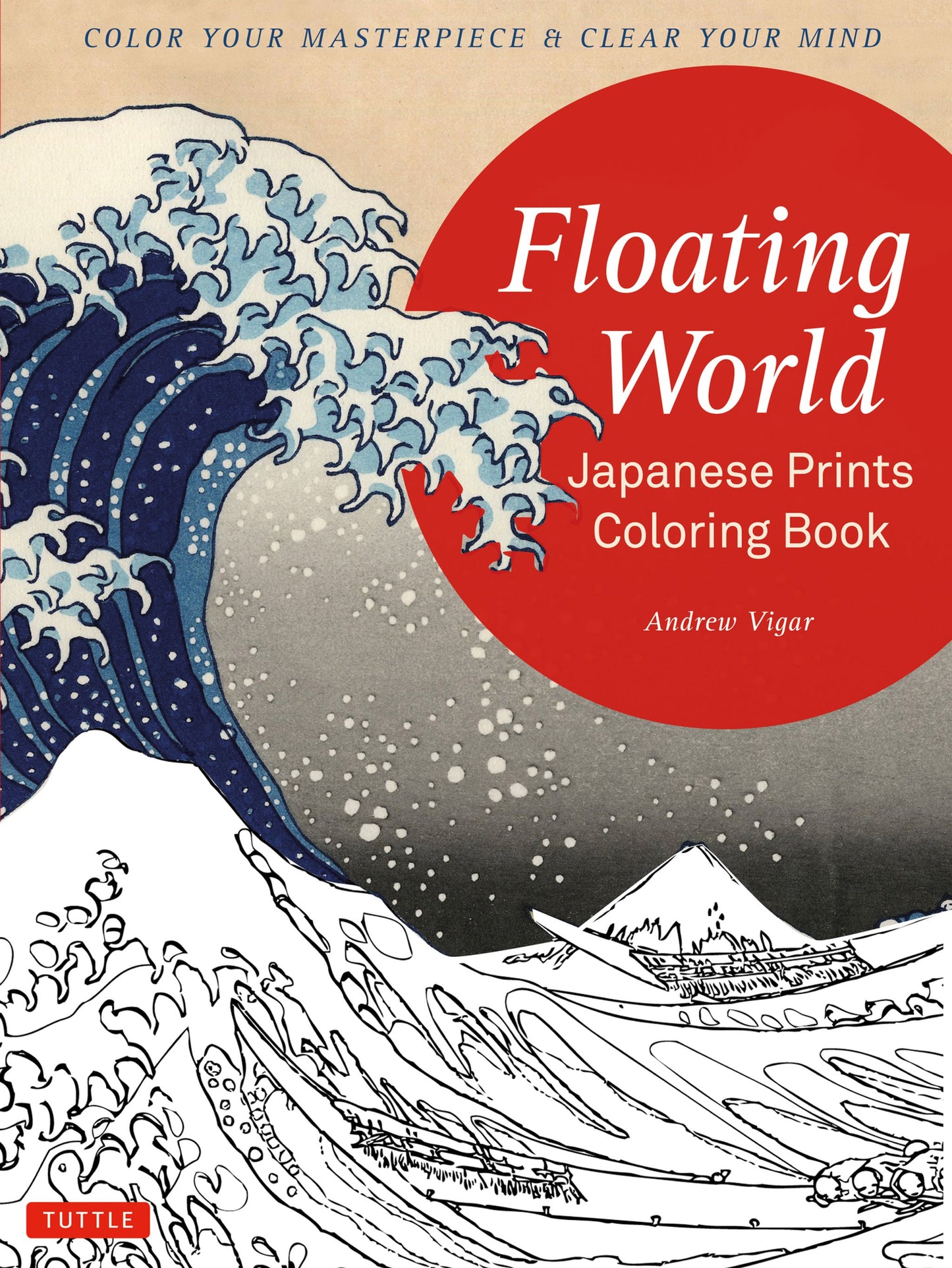 Cover image for Floating World Japanese Prints Coloring Book ISBN 9784805313947