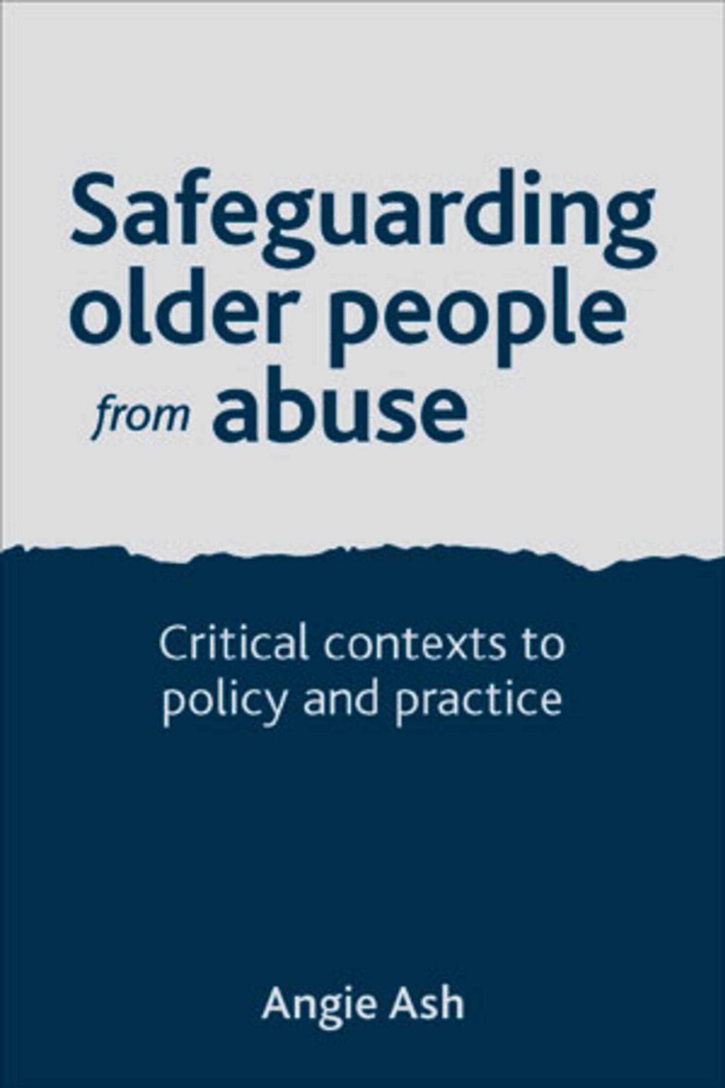 Cover image for Safeguarding Older People from Abuse ISBN 9781447305675