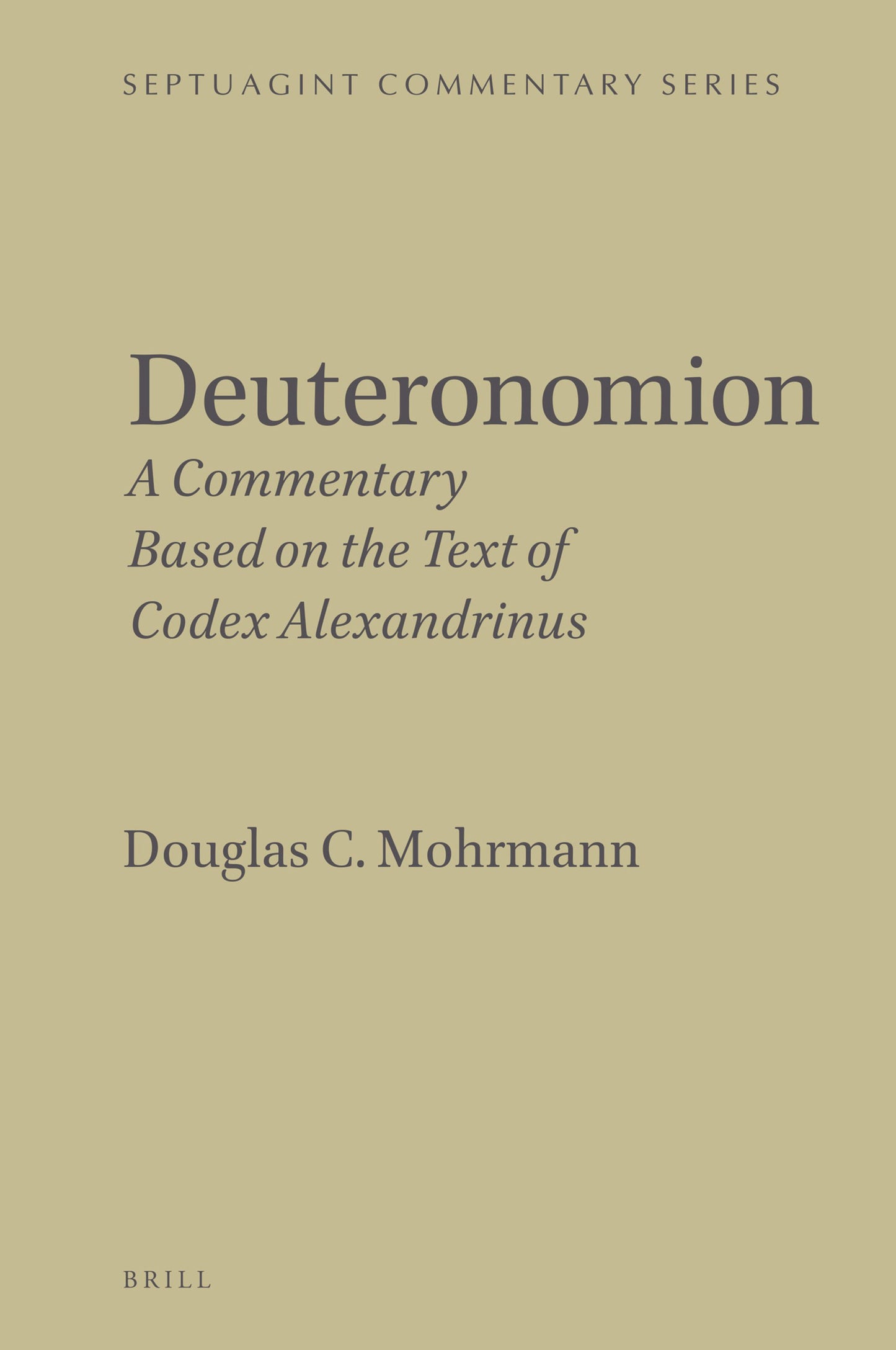 Cover image for Deuteronomion ISBN 9789004536531