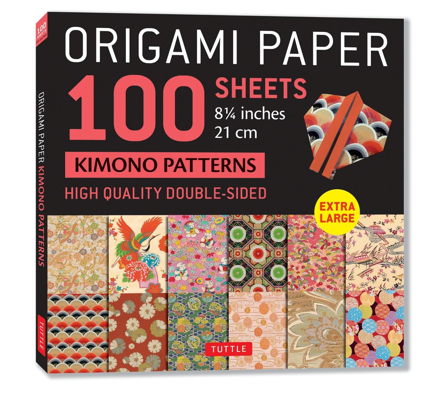 Cover image for Origami Paper 100 sheets Kimono Patterns 8 1/4" (21 cm) ISBN 9780804855129