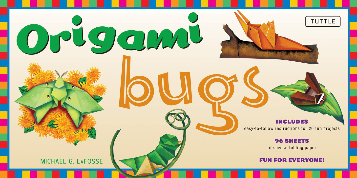 Cover image for Origami Bugs Kit ISBN 9780804838061