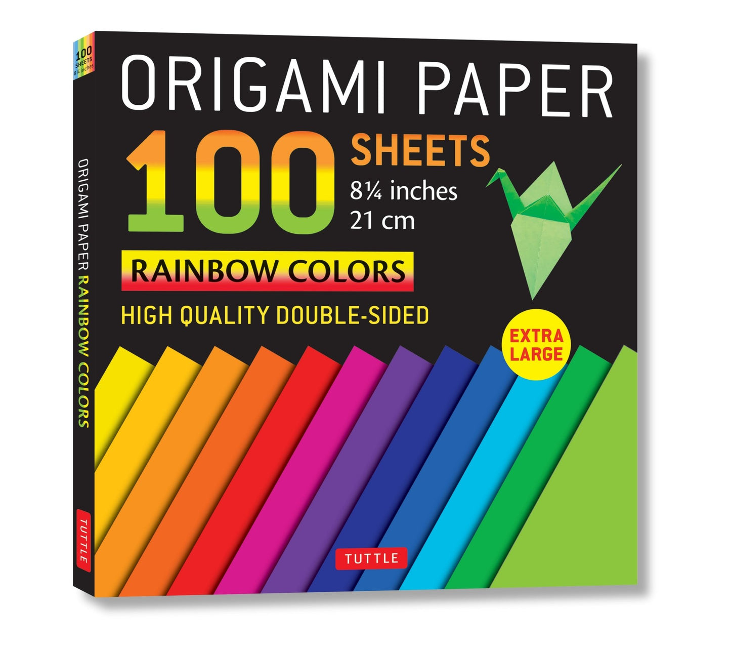Cover image for Origami Paper 100 sheets Rainbow Colors 8 1/4" (21 cm) ISBN 9780804855761