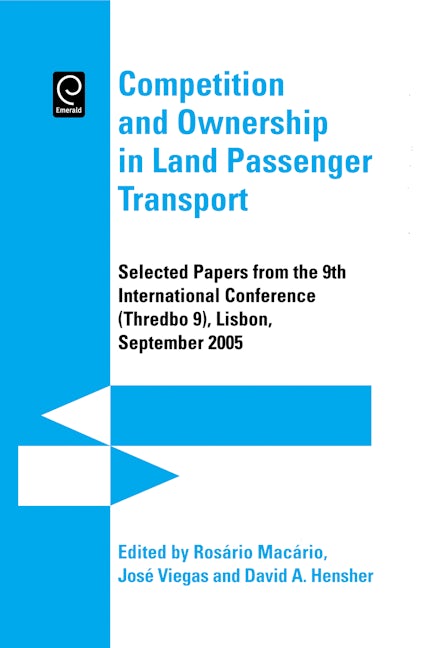 Book cover image for Competition and Ownership in Land Passenger Transport ISBN: 9780080450957