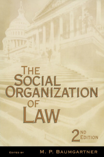 Book cover image for The Social Organization of Law ISBN: 9780120831708