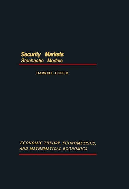 Book cover image for Security Markets ISBN: 9780122233456