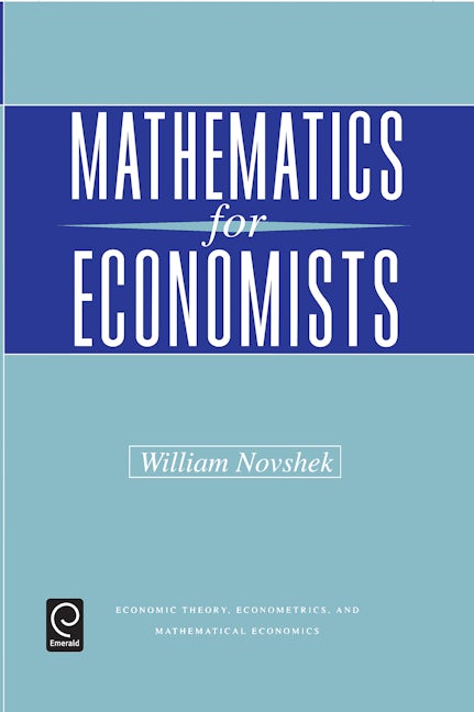 Book cover image for Mathematics for Economists ISBN: 9780125225755