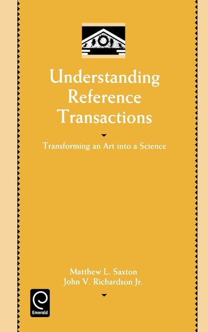 Book cover image for Understanding Reference Transactions ISBN: 9780125877800