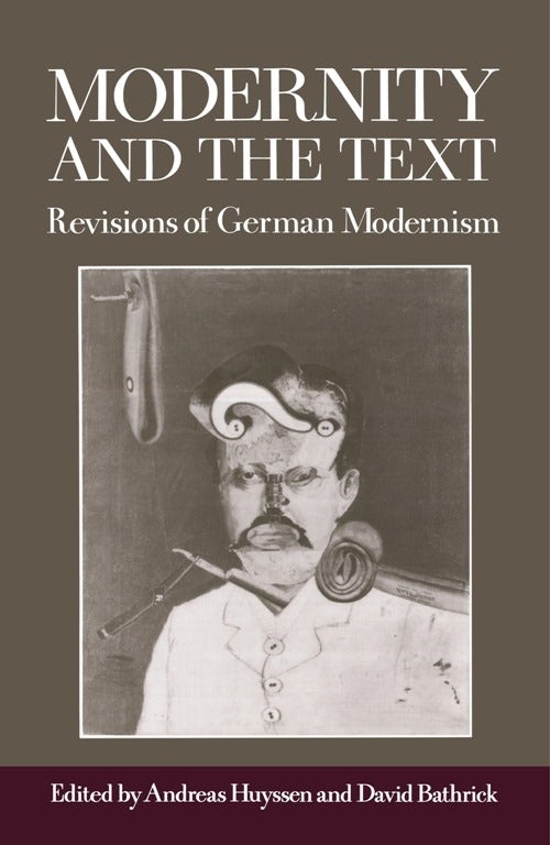 Book cover image for Modernity and the Text ISBN: 9780231066457