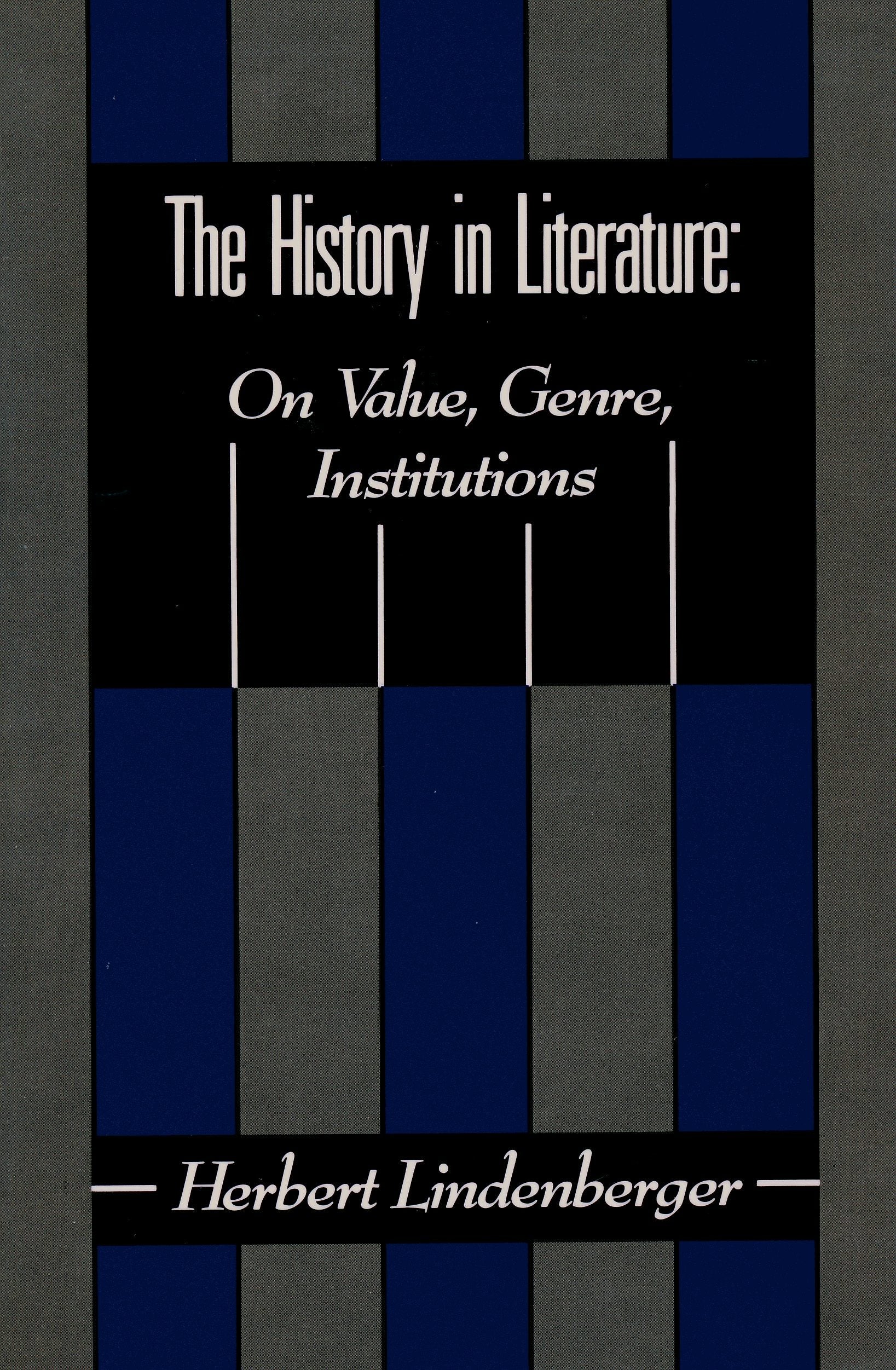 Book cover image for The History in Literature ISBN: 9780231072533