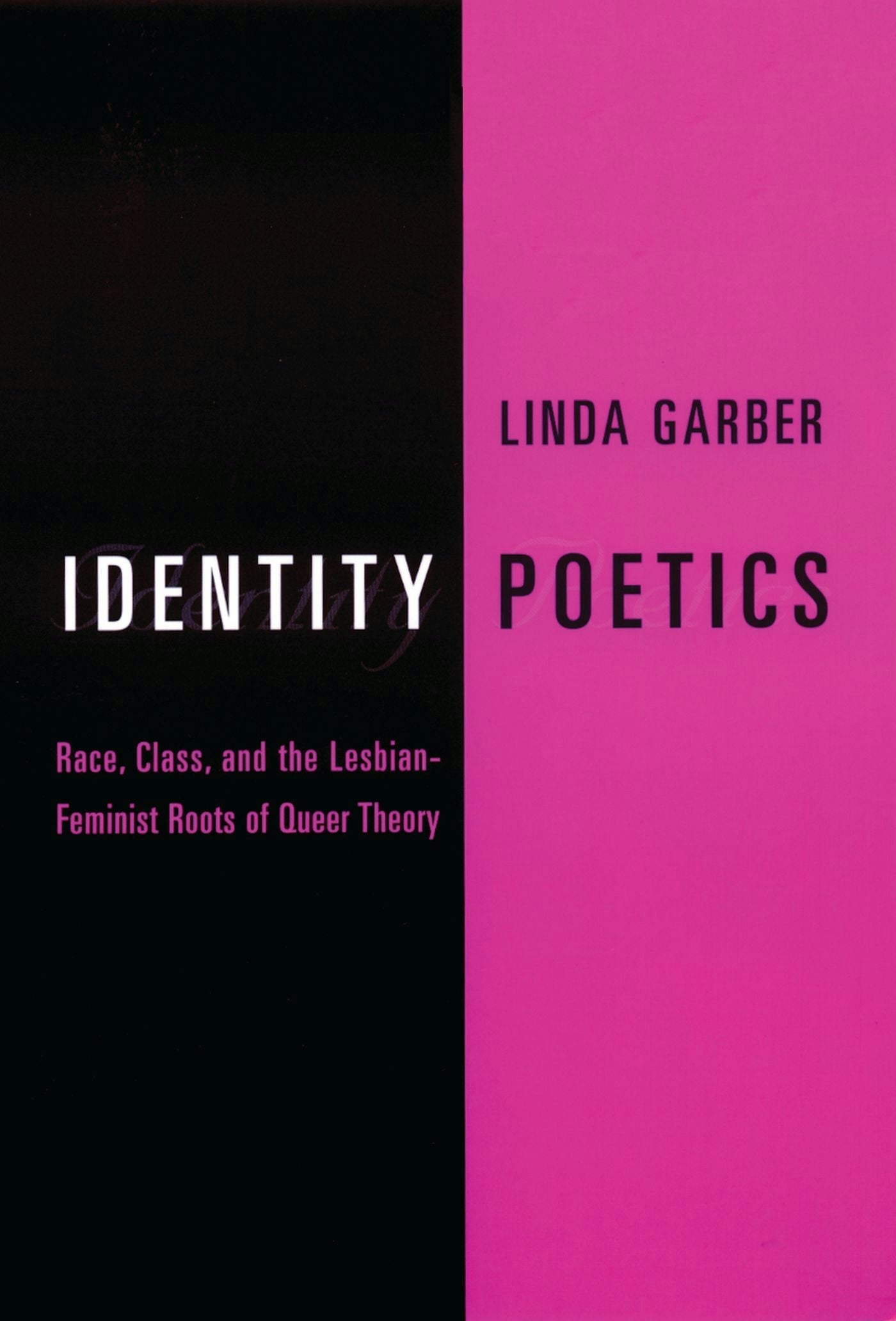 Book cover image for Identity Poetics ISBN: 9780231110327